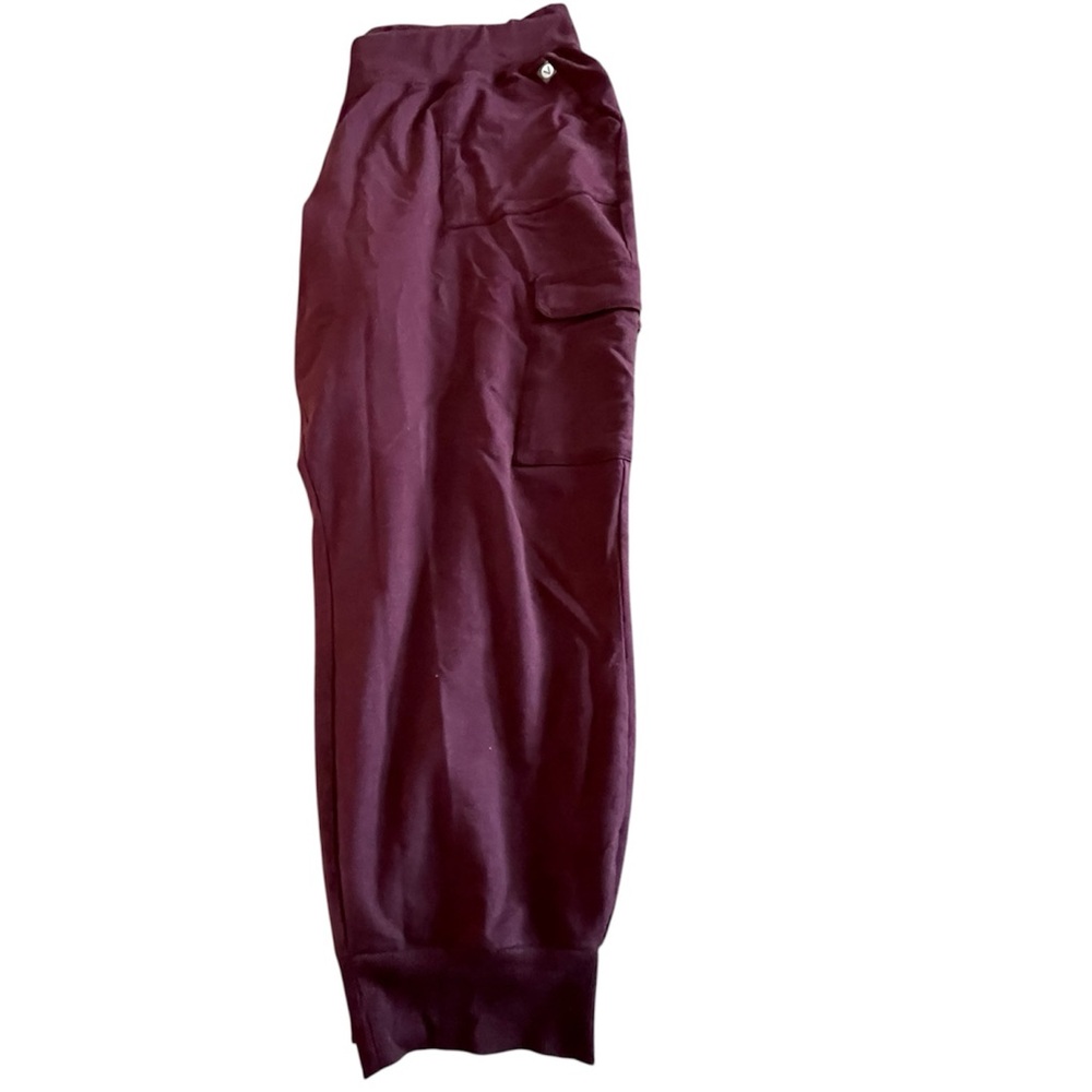 Woman’s Livi Burgundy Jogger Sweat Athletic Cargo Pants Plus 26/28W - Picture 2 of 6